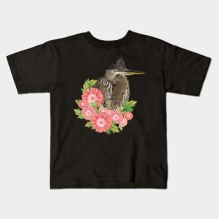 Blue heron Kids T-Shirt